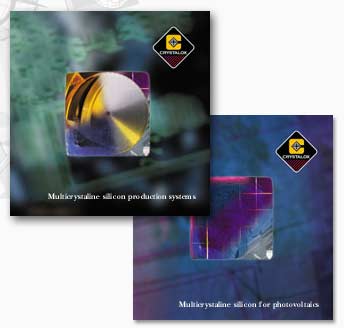 Crystalox brochures: 'Multicrystaline silicon production systems' & 'Multicrystaline silicon for photovoltaics'