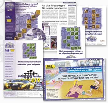 Examples of advertisements created for P&L Software Systems